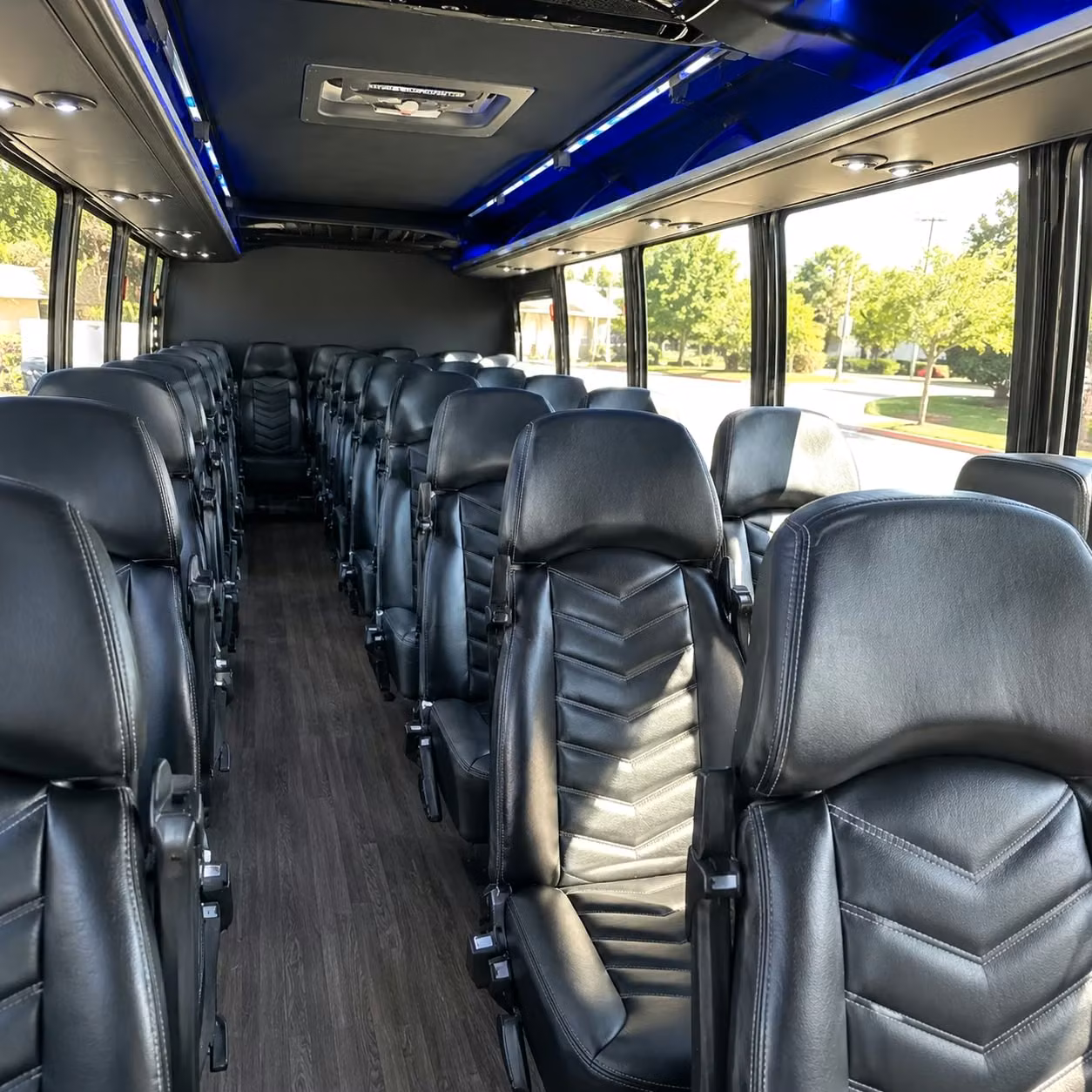 25 passenger minibus interior