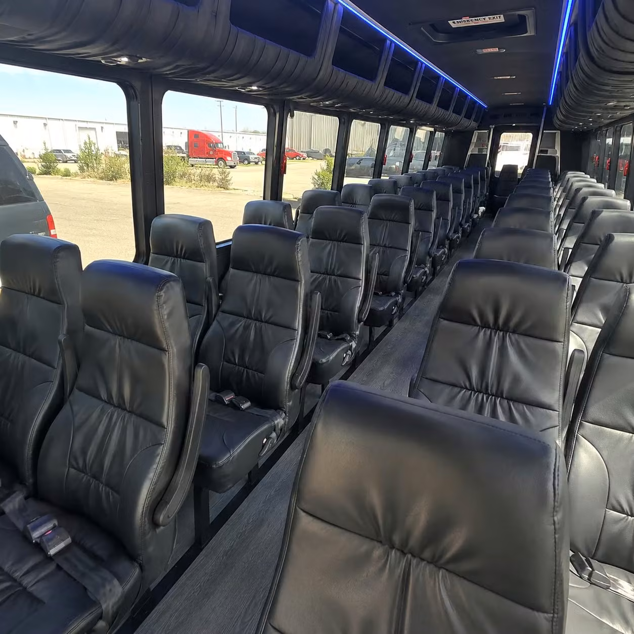 35 passenger minibus inside